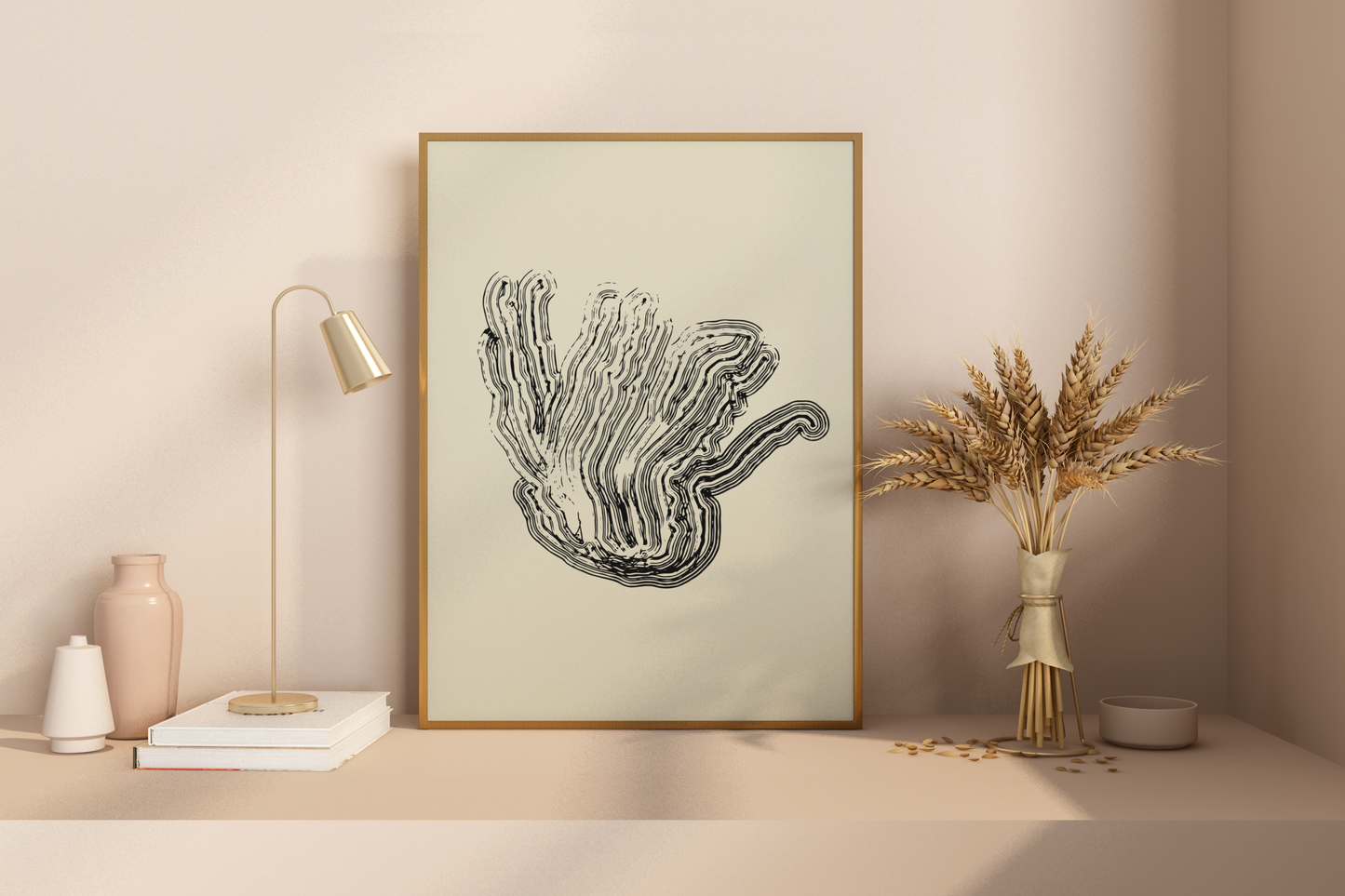 Black Lines Abstract Art Print No.7 Print Poster - Pitchers Design