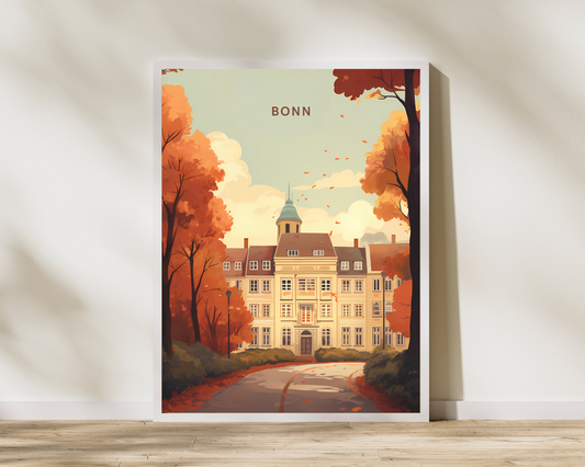 Bonn Germany Travel Poster Print - Pitchers Design