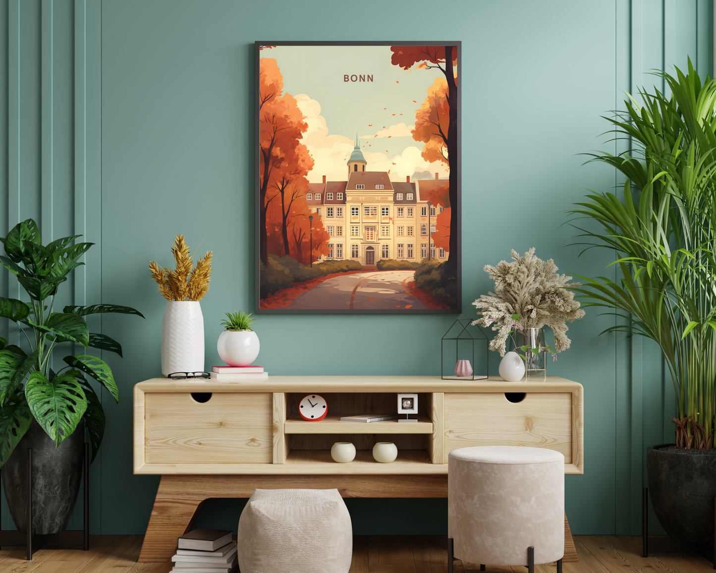 Bonn Germany Travel Poster Print - Pitchers Design