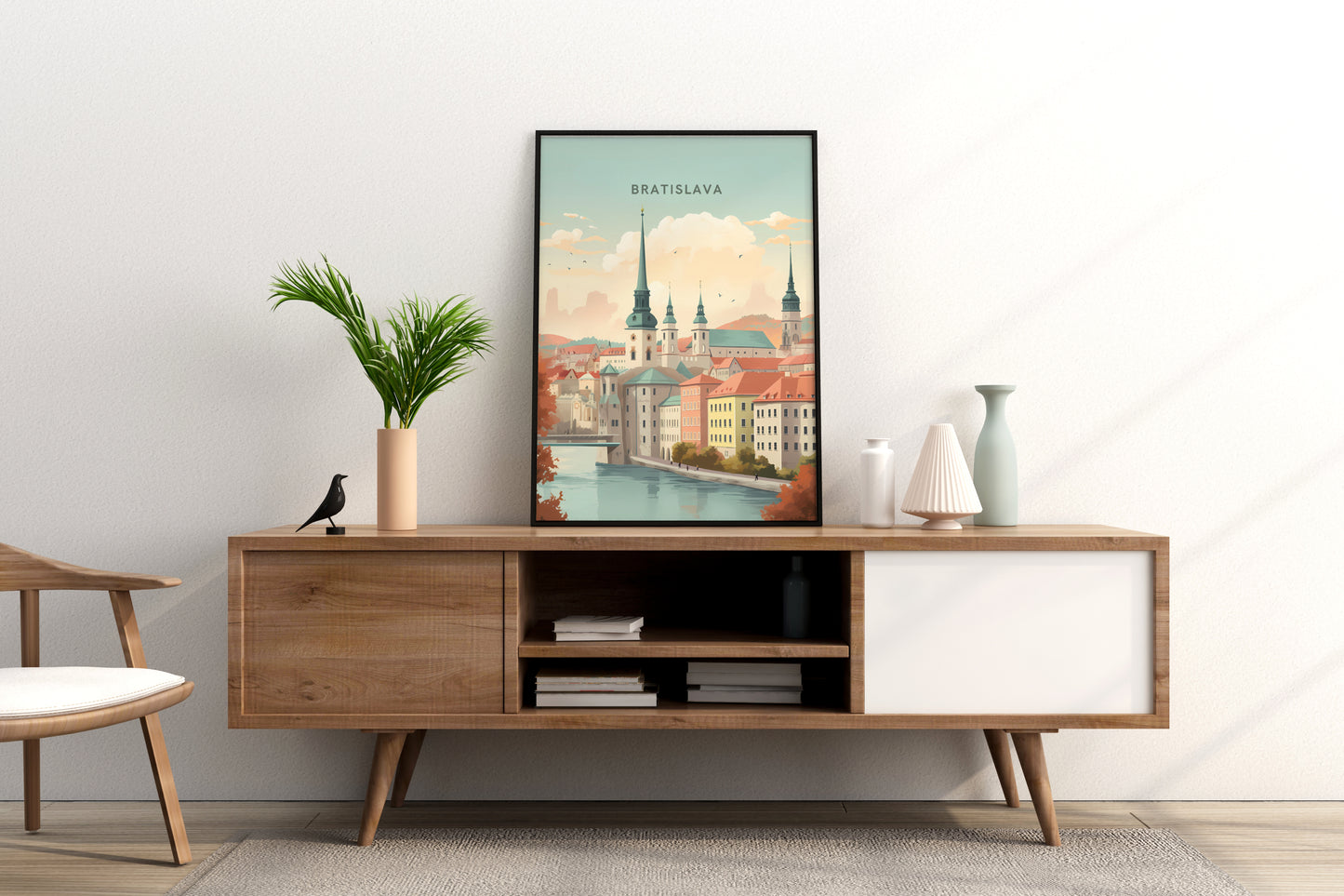 Bratislava Old Town Slovakia Travel Print Poster - Pitchers Design