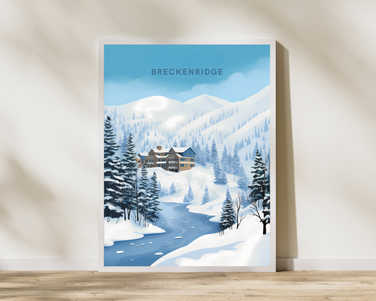 Breckenridge Colorado Travel Poster Print - Pitchers Design