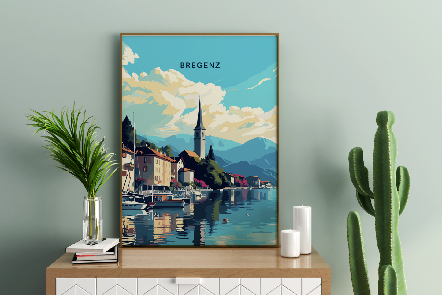 Bregenz Autriche Travel Print Poster