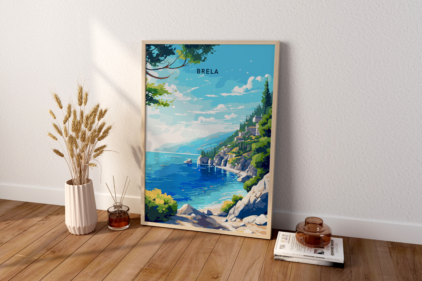 Brela Croatia Travel Print Poster