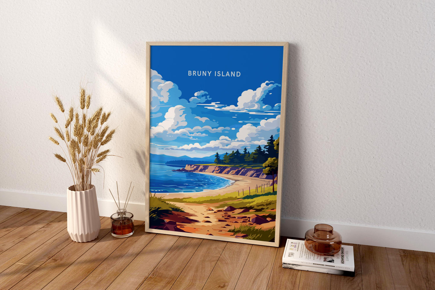 Bruny Island Australia Travel Print Poster - Pitchers Design