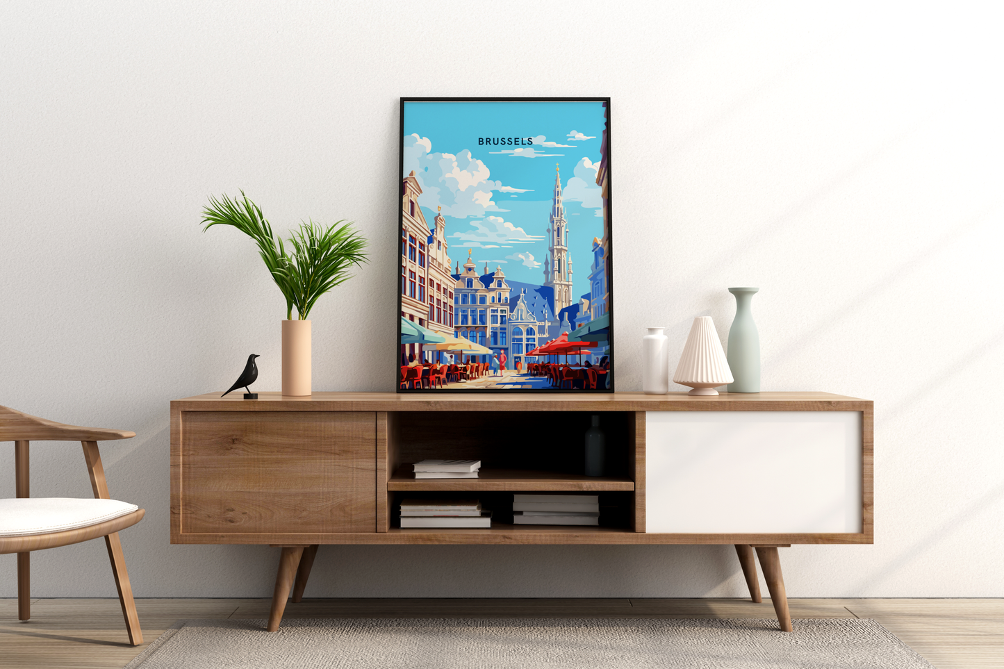 Brussels Belgium Travel Print Poster