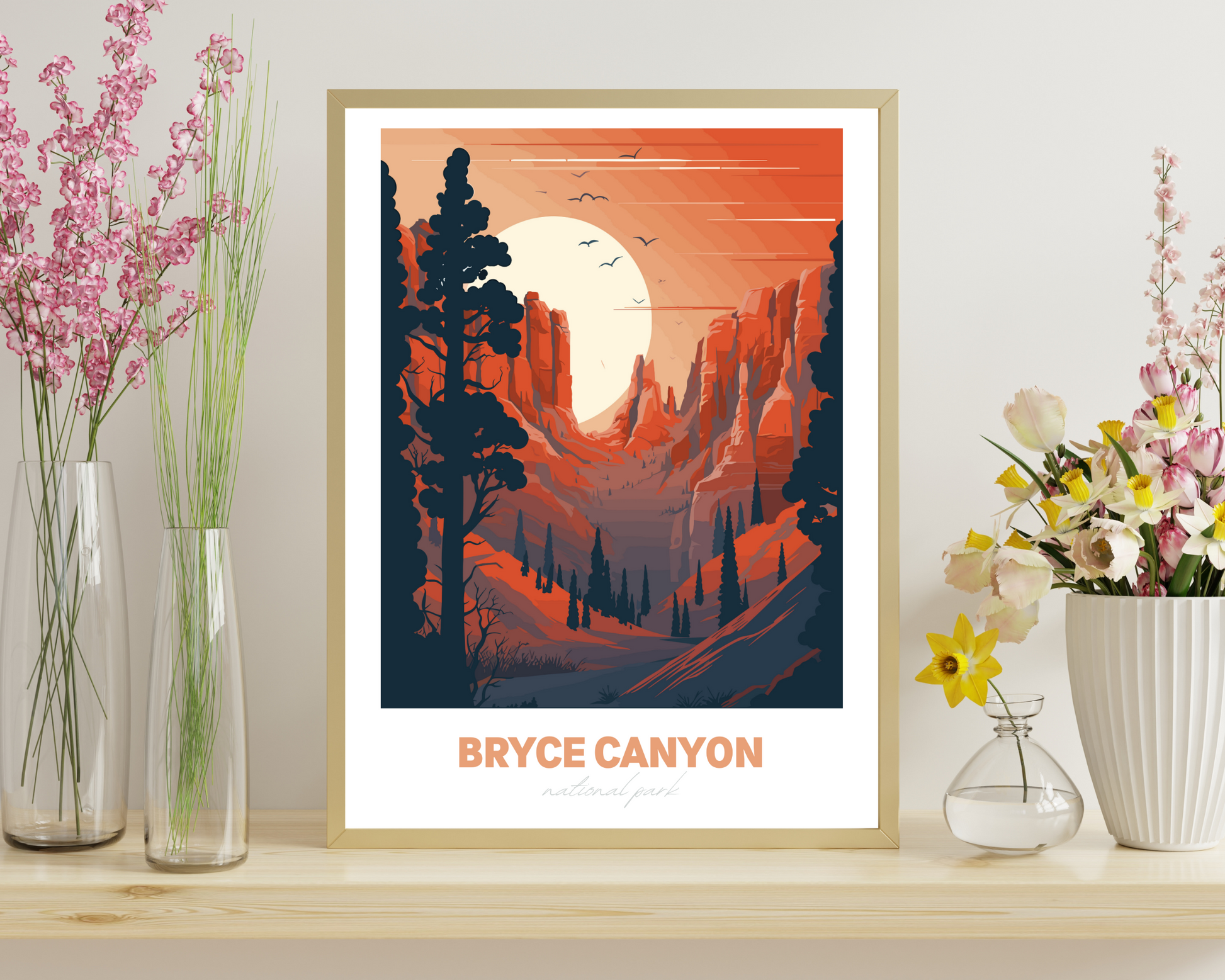 Bryce Canyon National Park Travel Poster Print - Pitchers Design