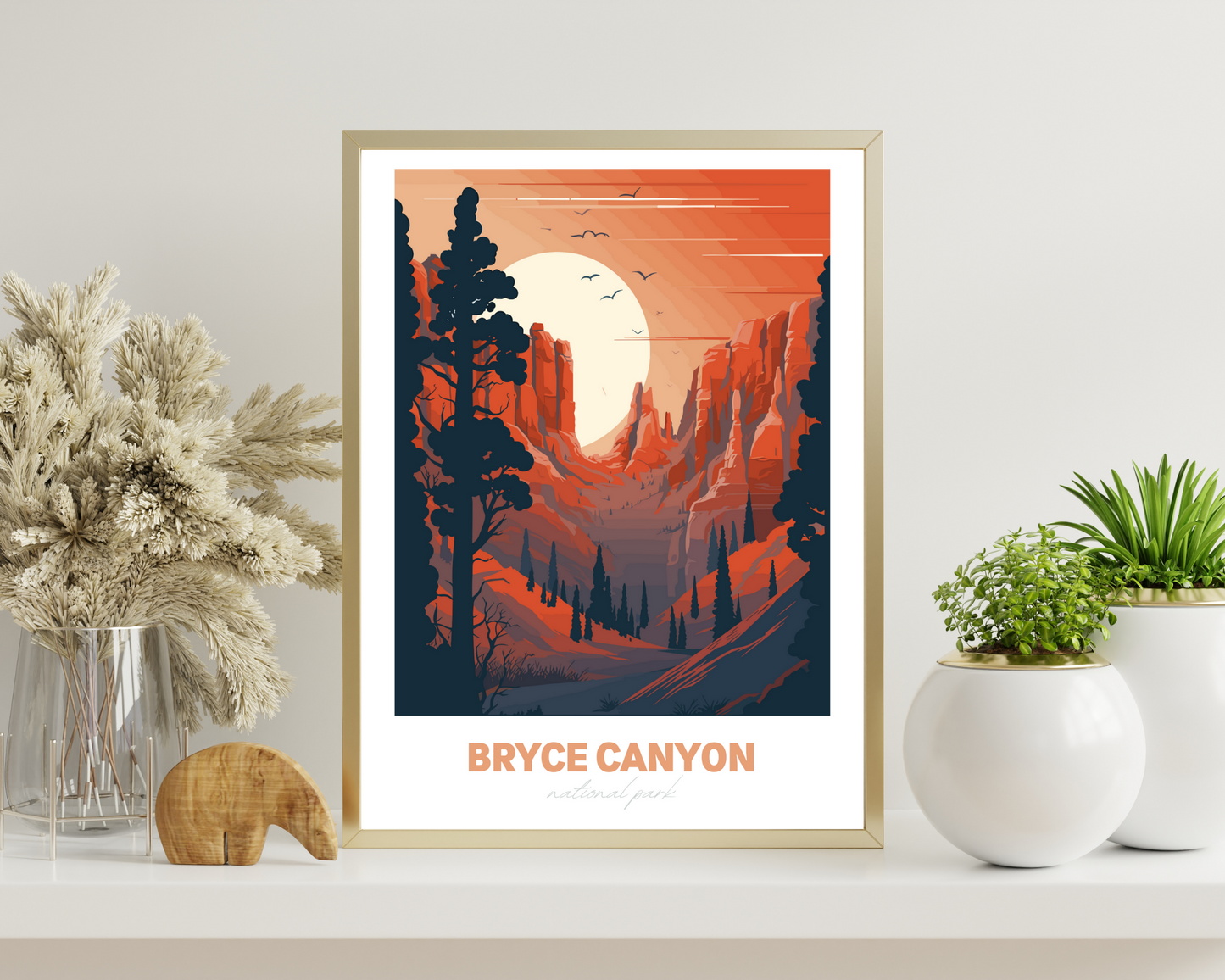 Bryce Canyon National Park Travel Poster Print - Pitchers Design