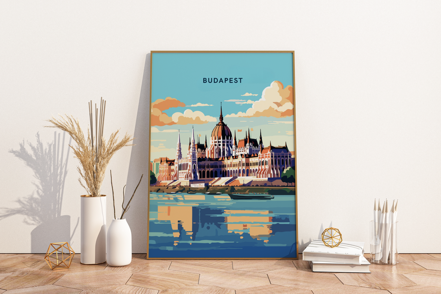 Affiche de voyage de Budapest en Hongrie