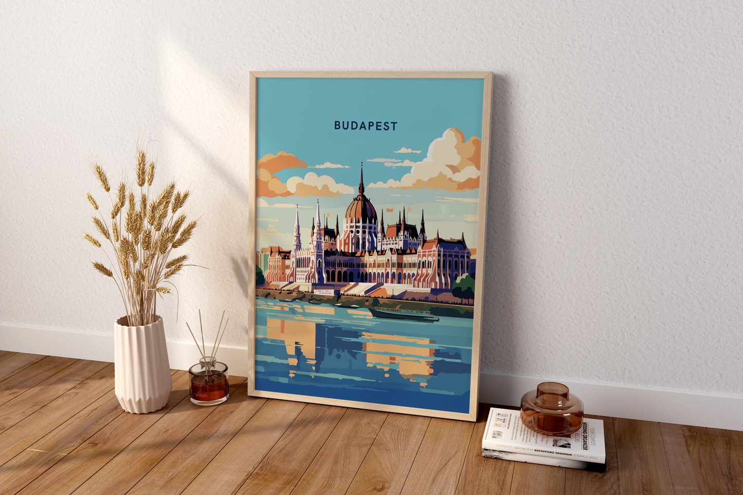 Affiche de voyage de Budapest en Hongrie