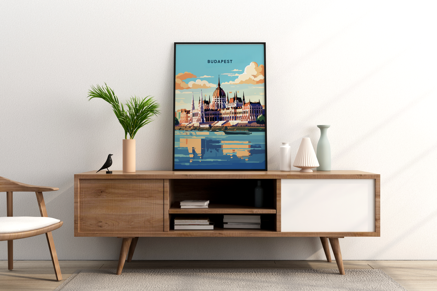 Affiche de voyage de Budapest en Hongrie