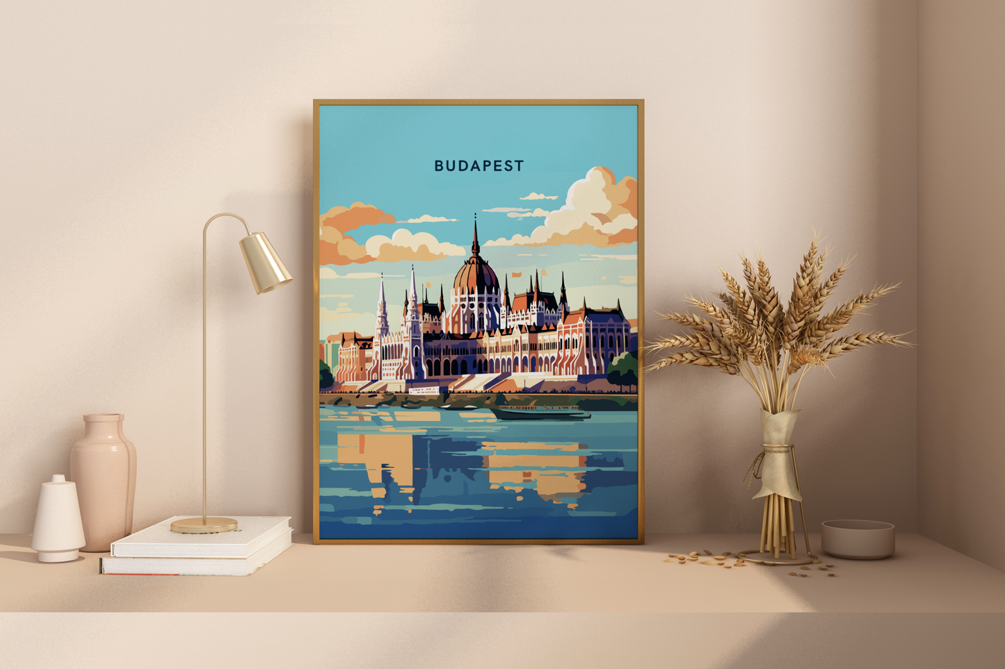 Affiche de voyage de Budapest en Hongrie