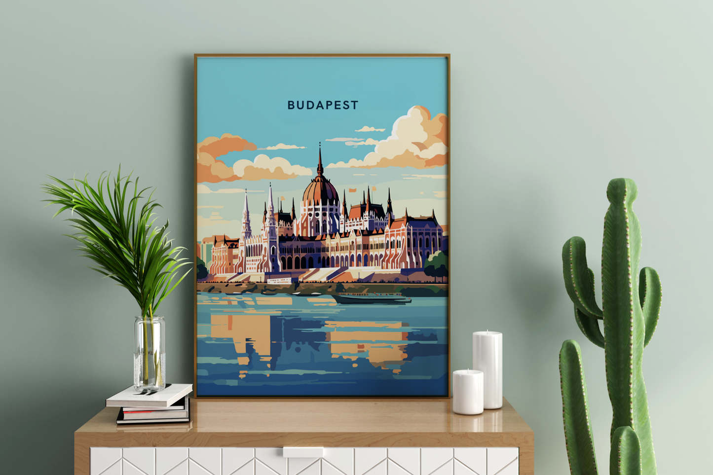 Affiche de voyage de Budapest en Hongrie