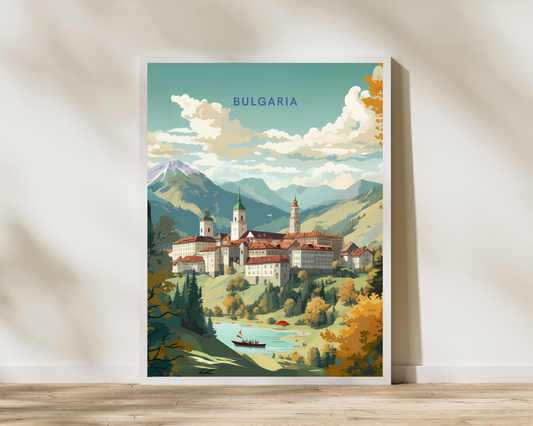 Bulgaria Travel Poster Print - Pitchers Design