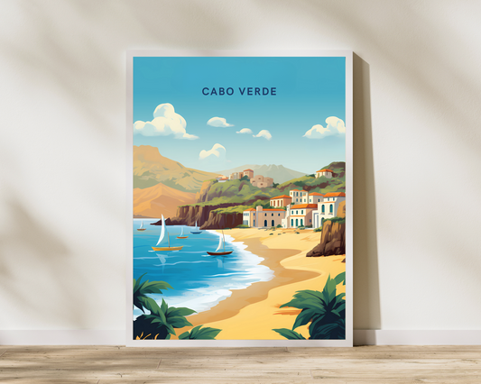 Cabo Verde Travel Poster Print - Pitchers Design