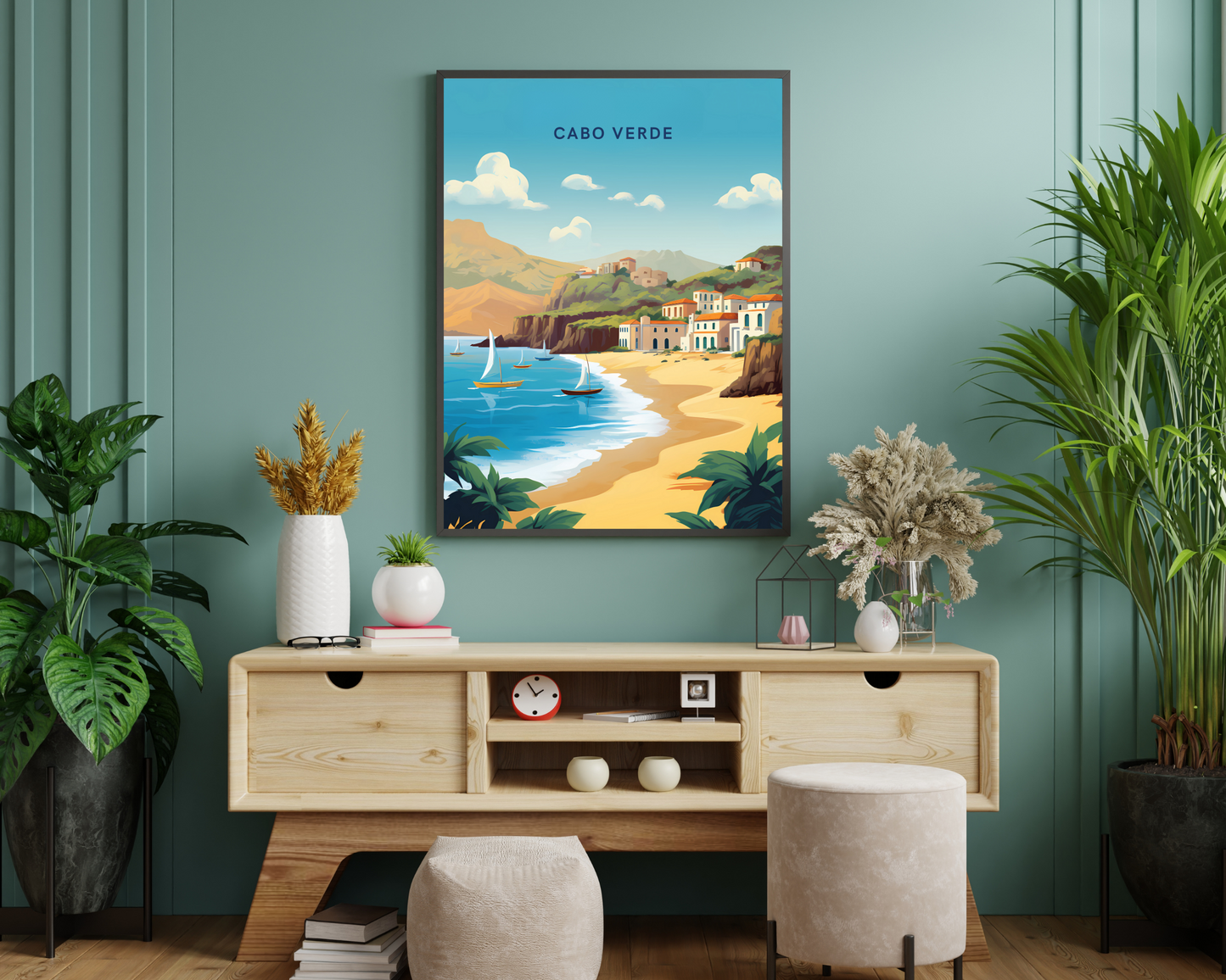 Cabo Verde Travel Poster Print - Pitchers Design