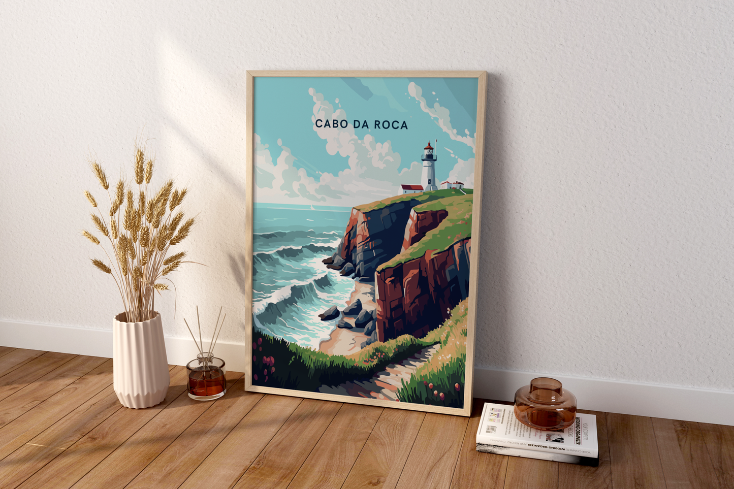 Cabo da Roca Portugal Affiche imprimée de voyage