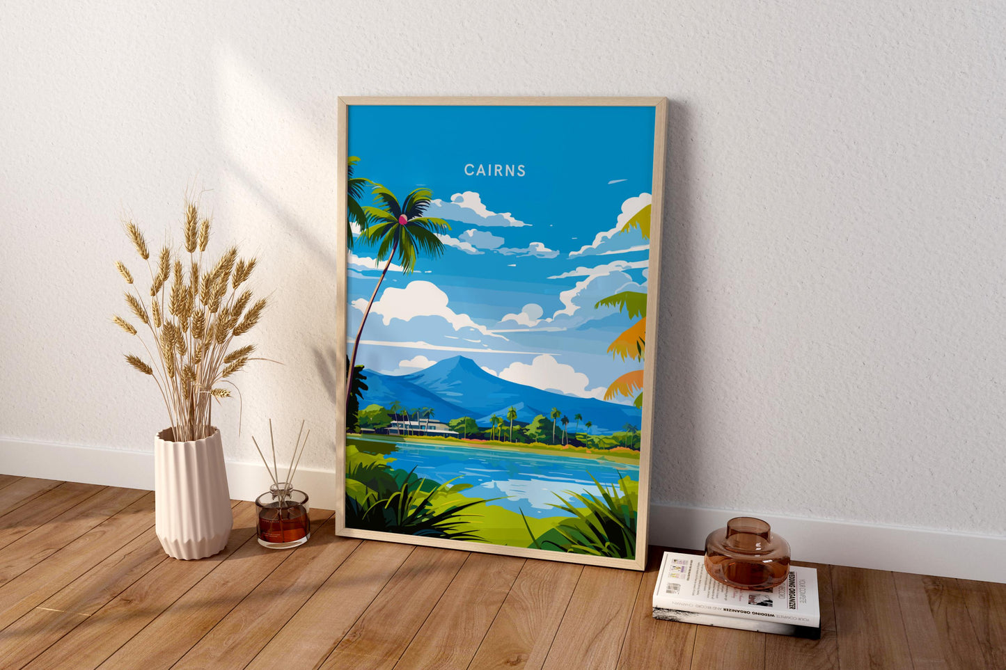 Cairns Australia Travel Print Poster - Pitchers Design