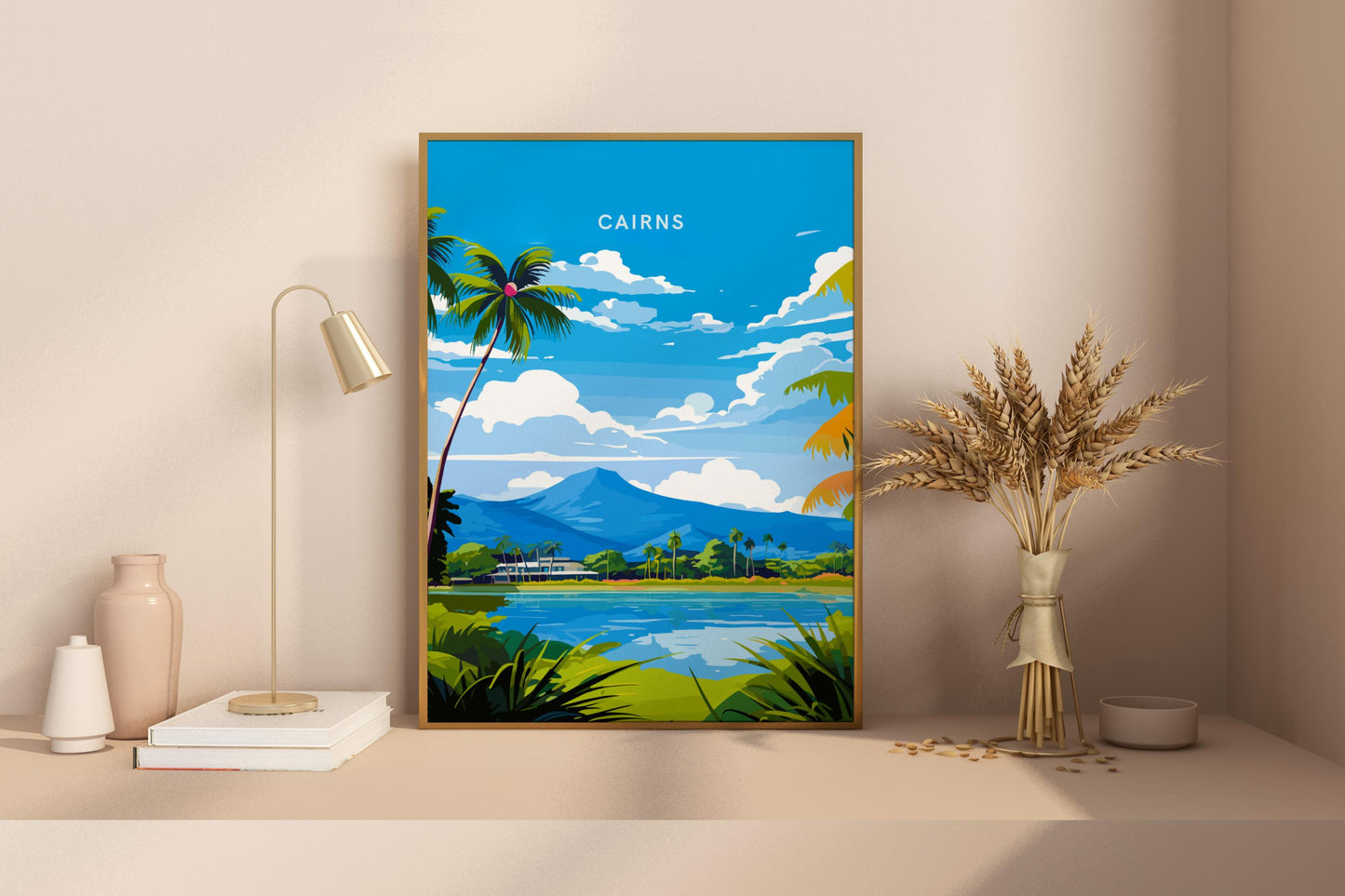 Cairns Australia Travel Print Poster - Pitchers Design