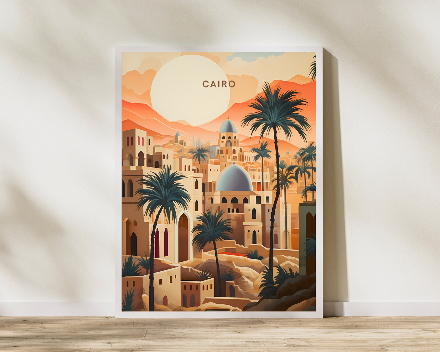 Cairo Egypt Travel Poster Print - Pitchers Design