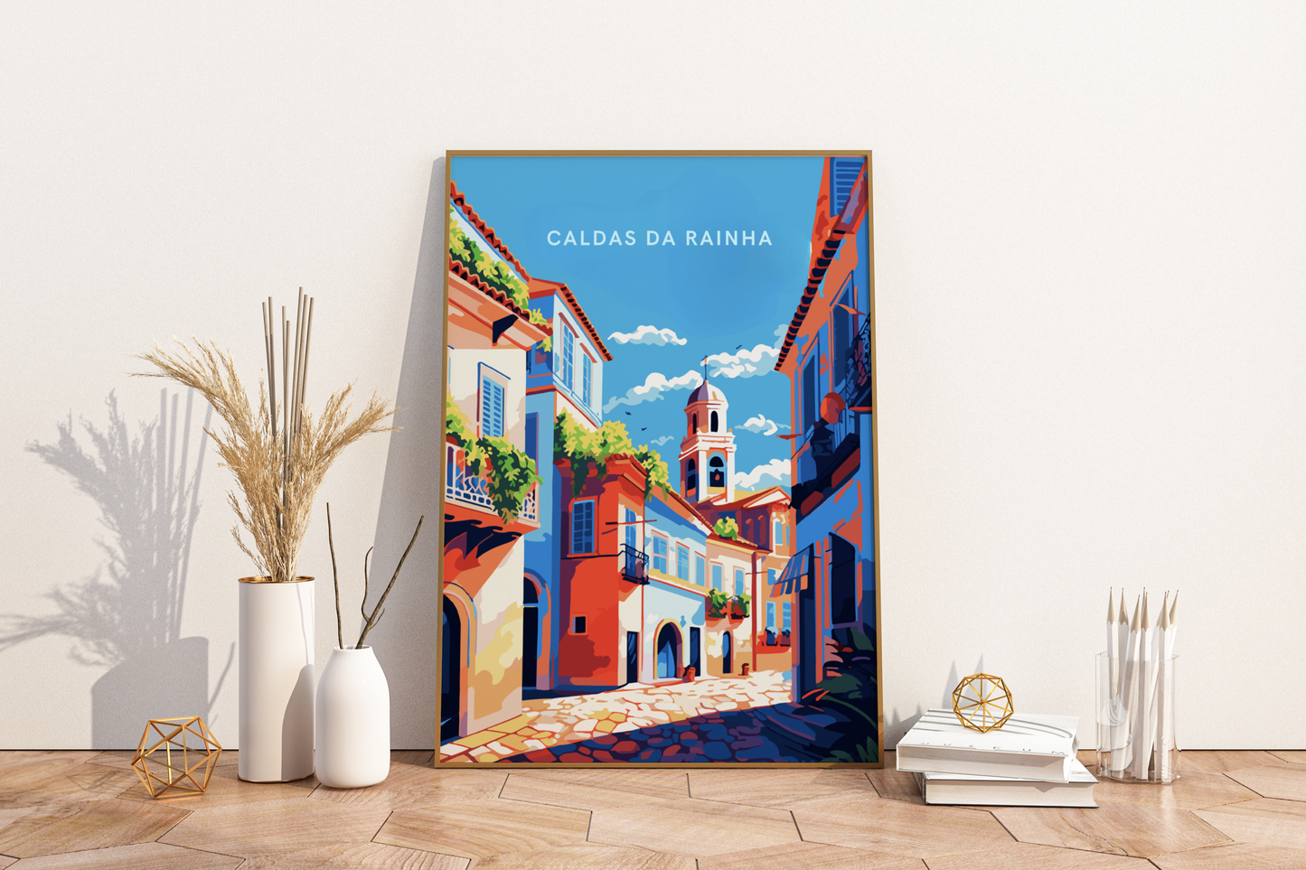 Póster de viaje de Caldas da Rainha Portugal