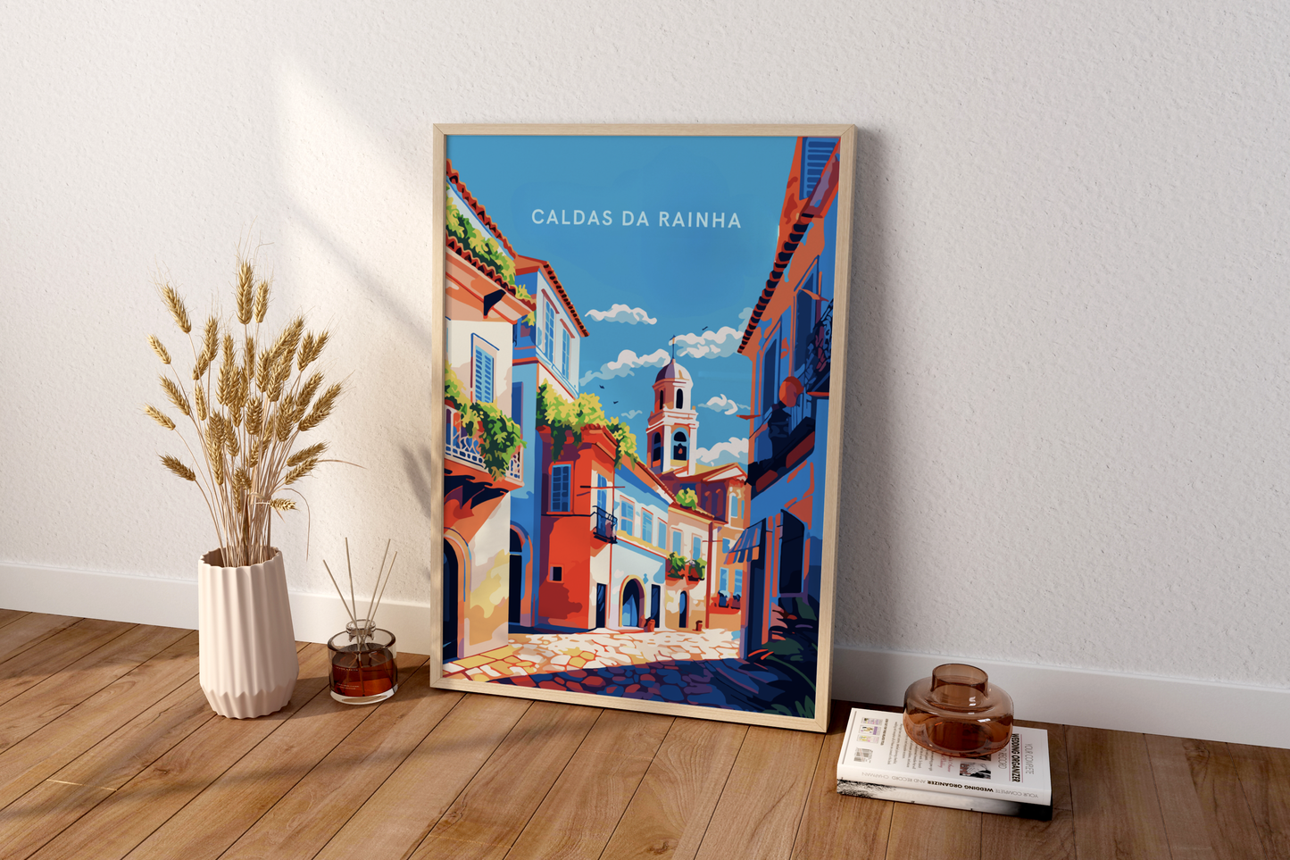 Póster de viaje de Caldas da Rainha Portugal