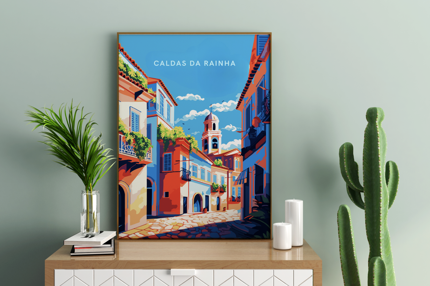 Póster de viaje de Caldas da Rainha Portugal