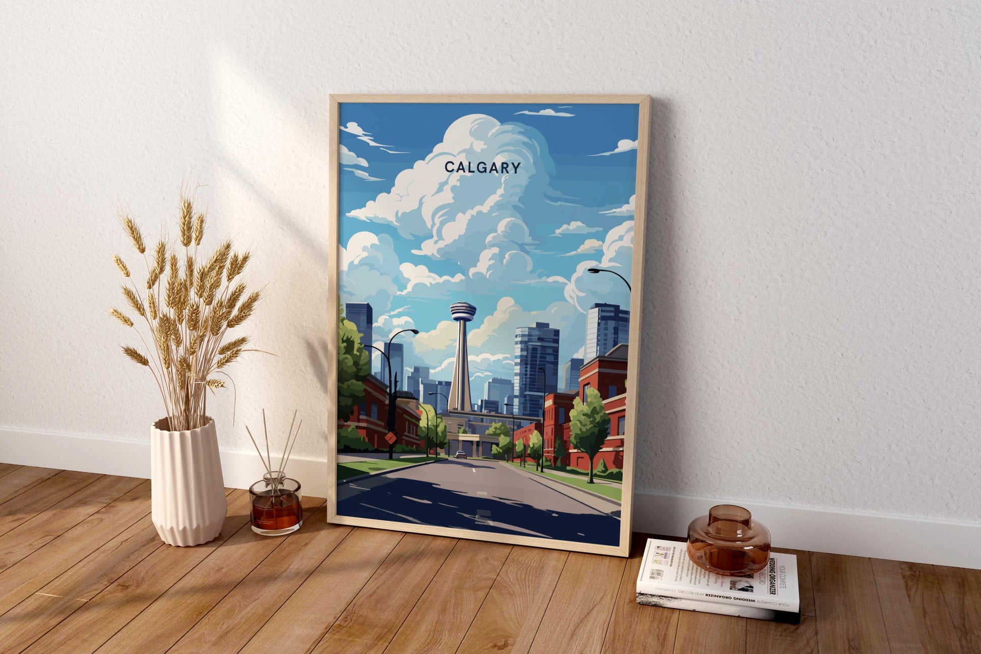 Calgary Canada Travel Print Poster - Pitchers Design