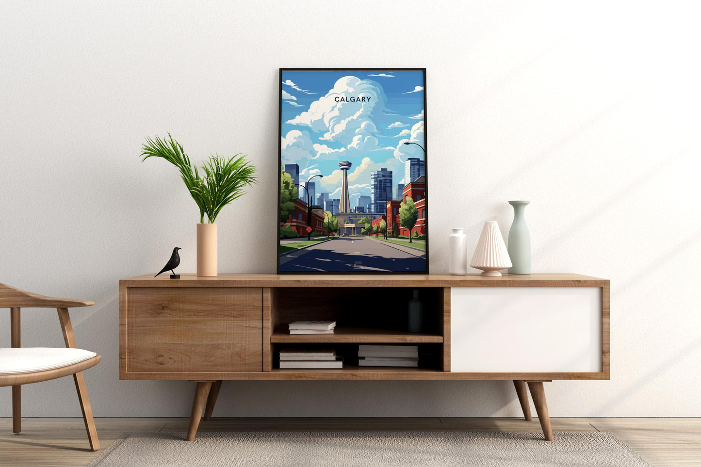 Calgary Canada Travel Print Poster - Pitchers Design