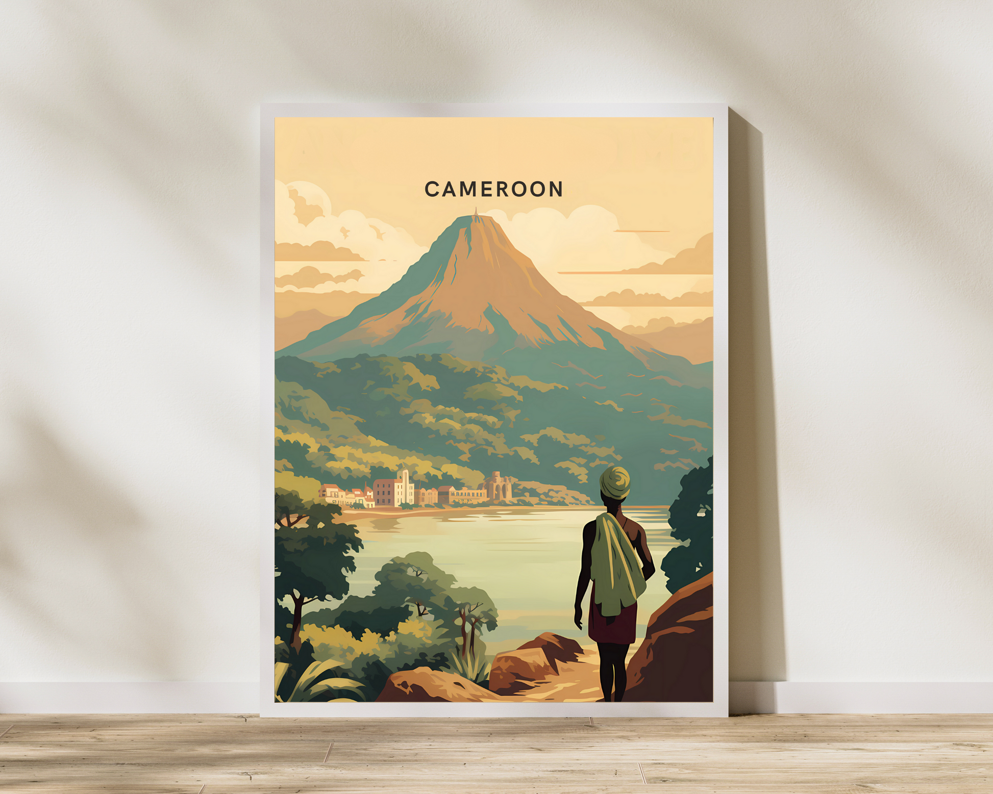 Cameroon Travel Poster Print - Pitchers Design