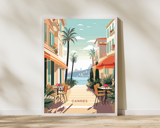 Cannes France Travel Poster Print - Pitchers Design