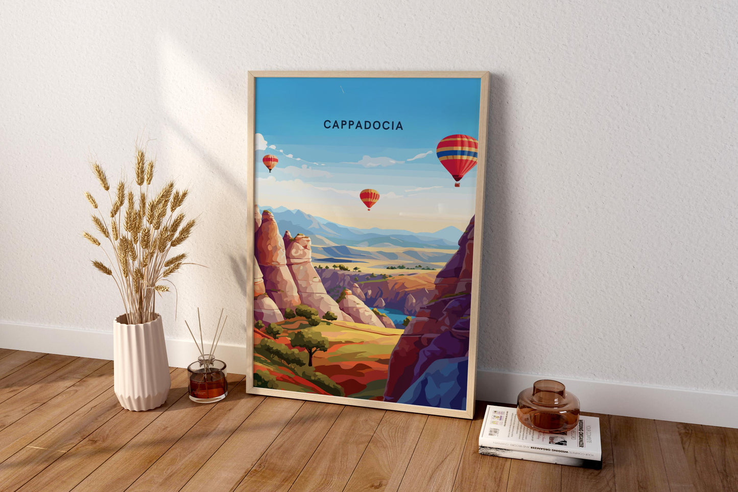 Cappadocia Turkey Travel Print Poster - Pitchers Design