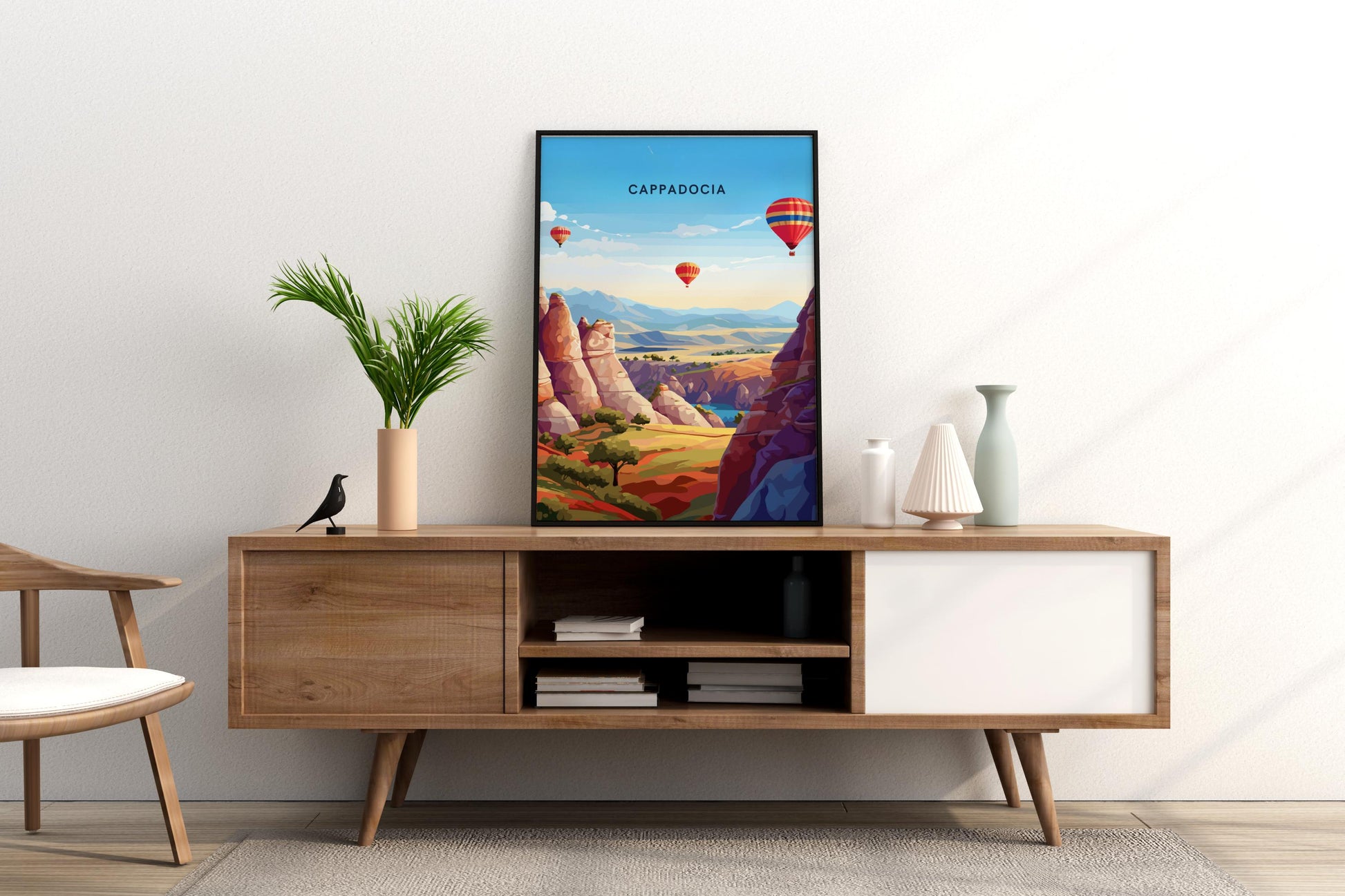 Cappadocia Turkey Travel Print Poster - Pitchers Design