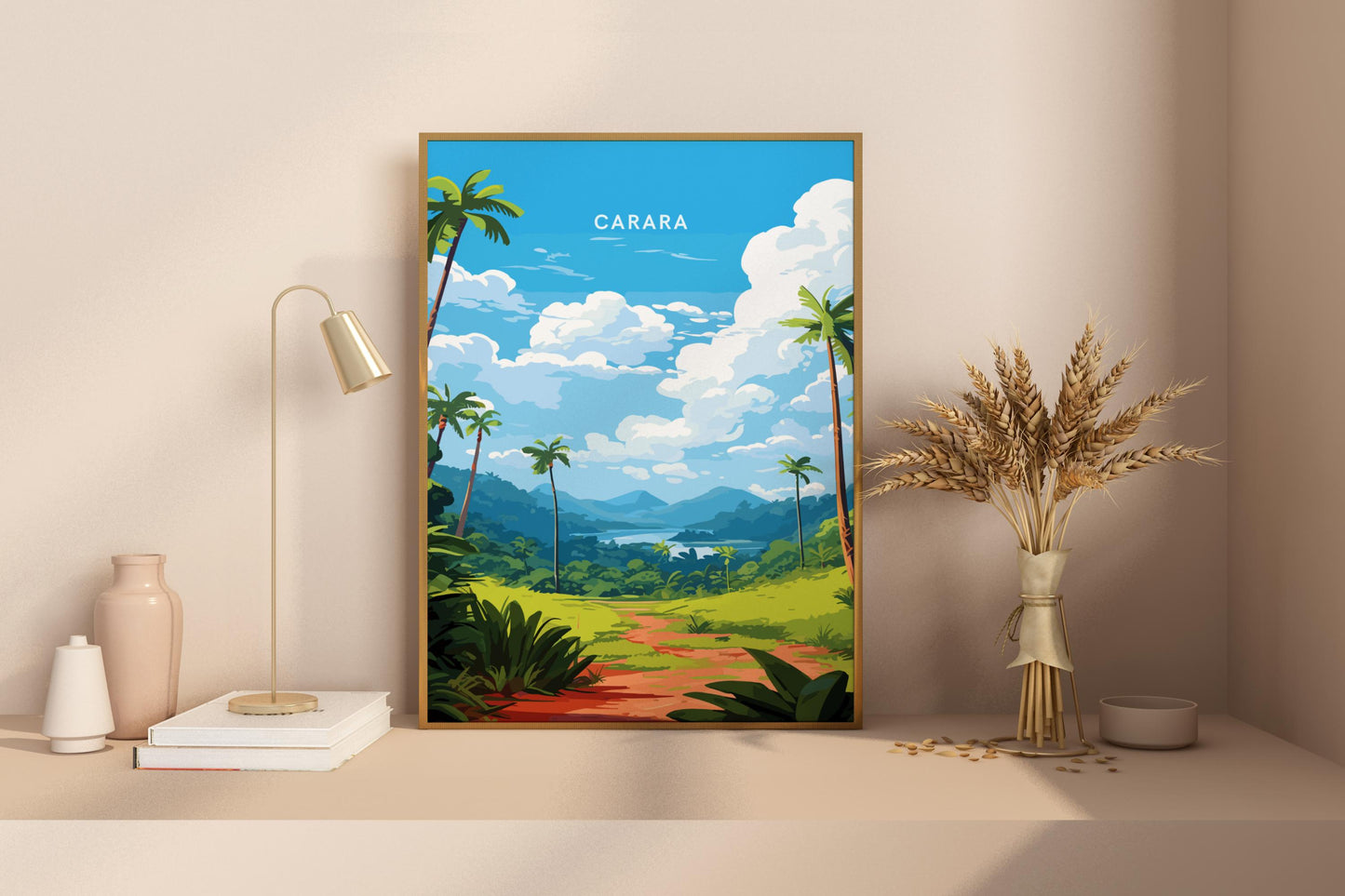 Carara National Park Costa Rica Travel Print Poster - Pitchers Design