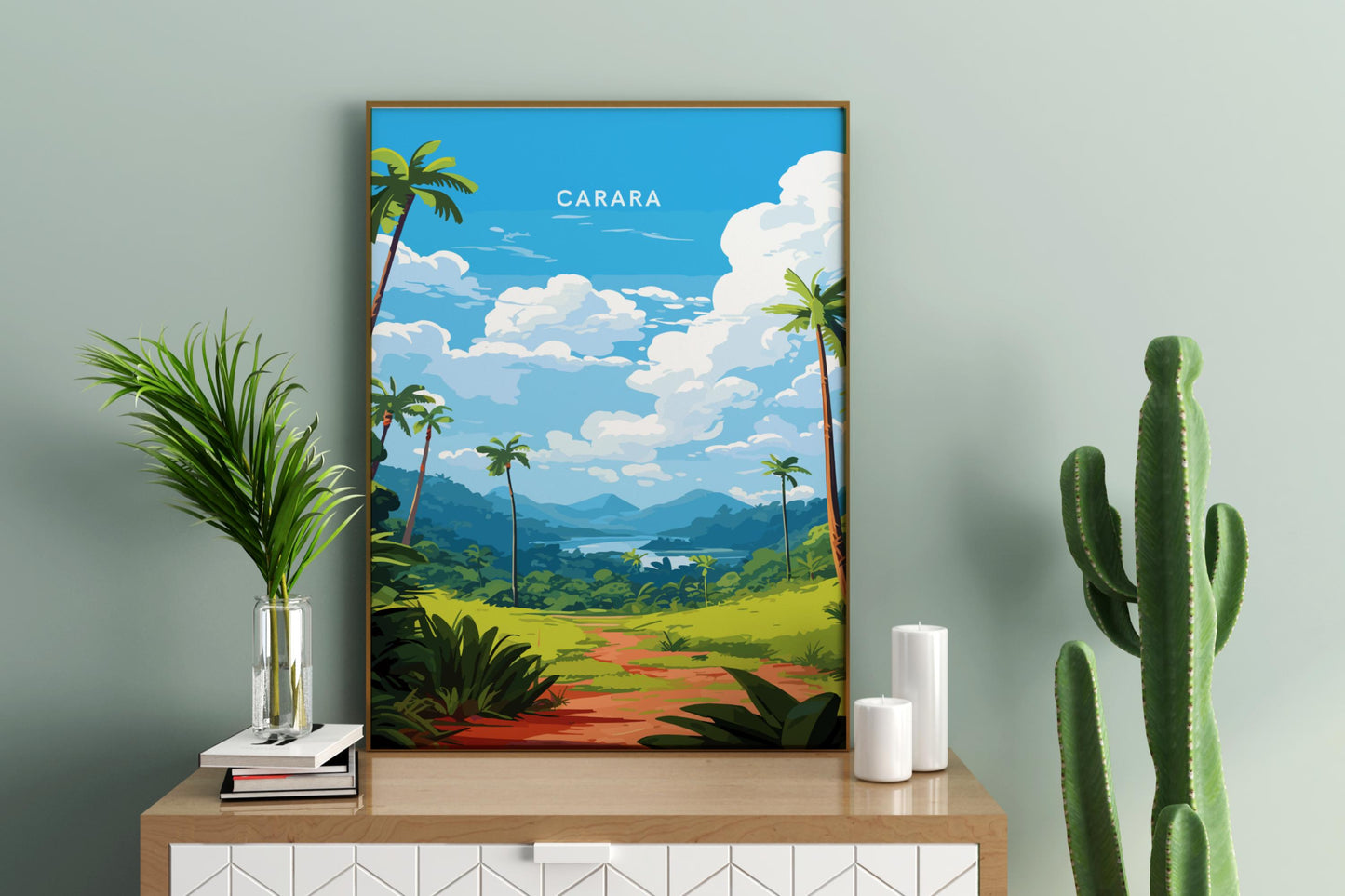 Carara National Park Costa Rica Travel Print Poster - Pitchers Design