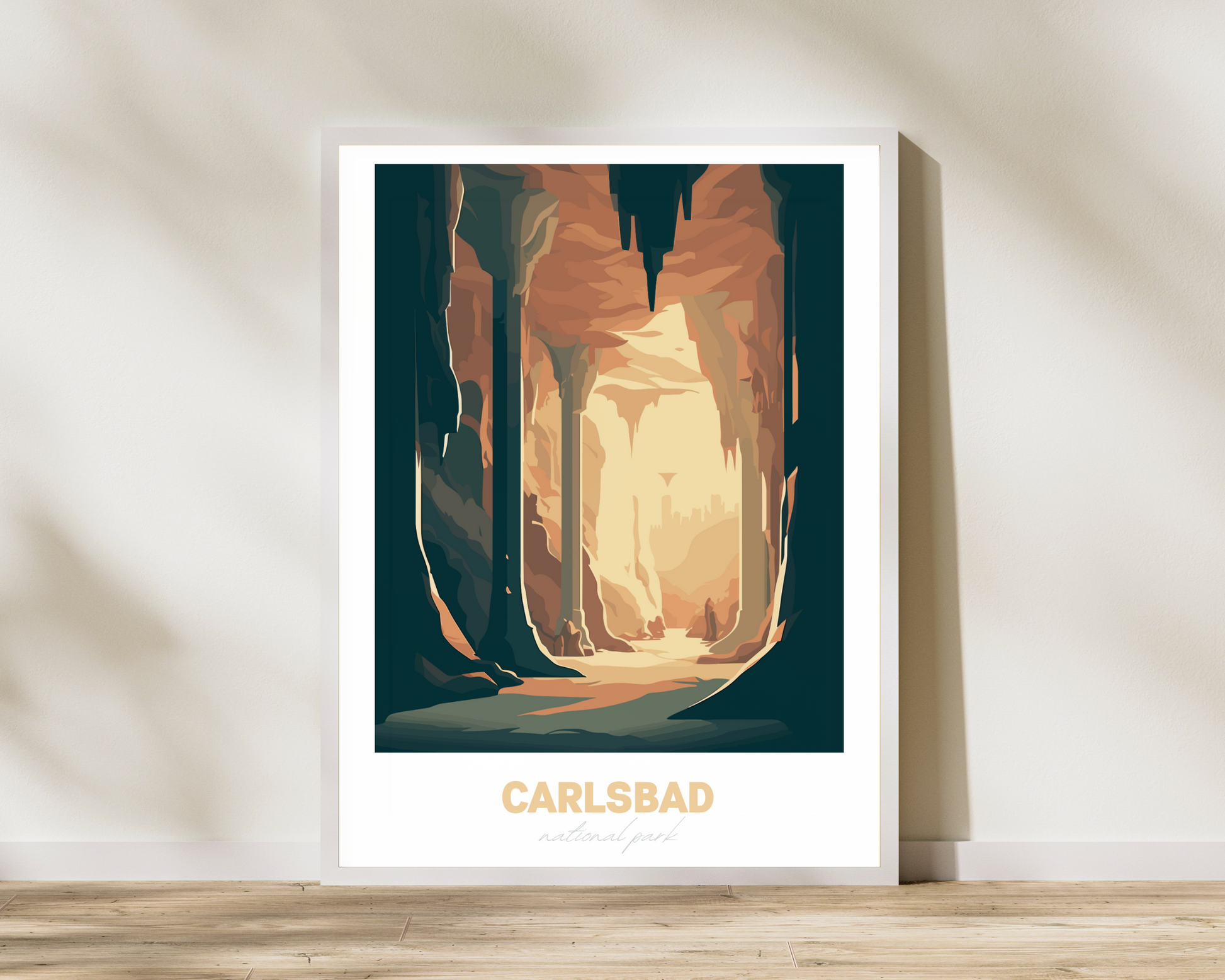 Carlsbad National Park Travel Poster Print - Pitchers Design