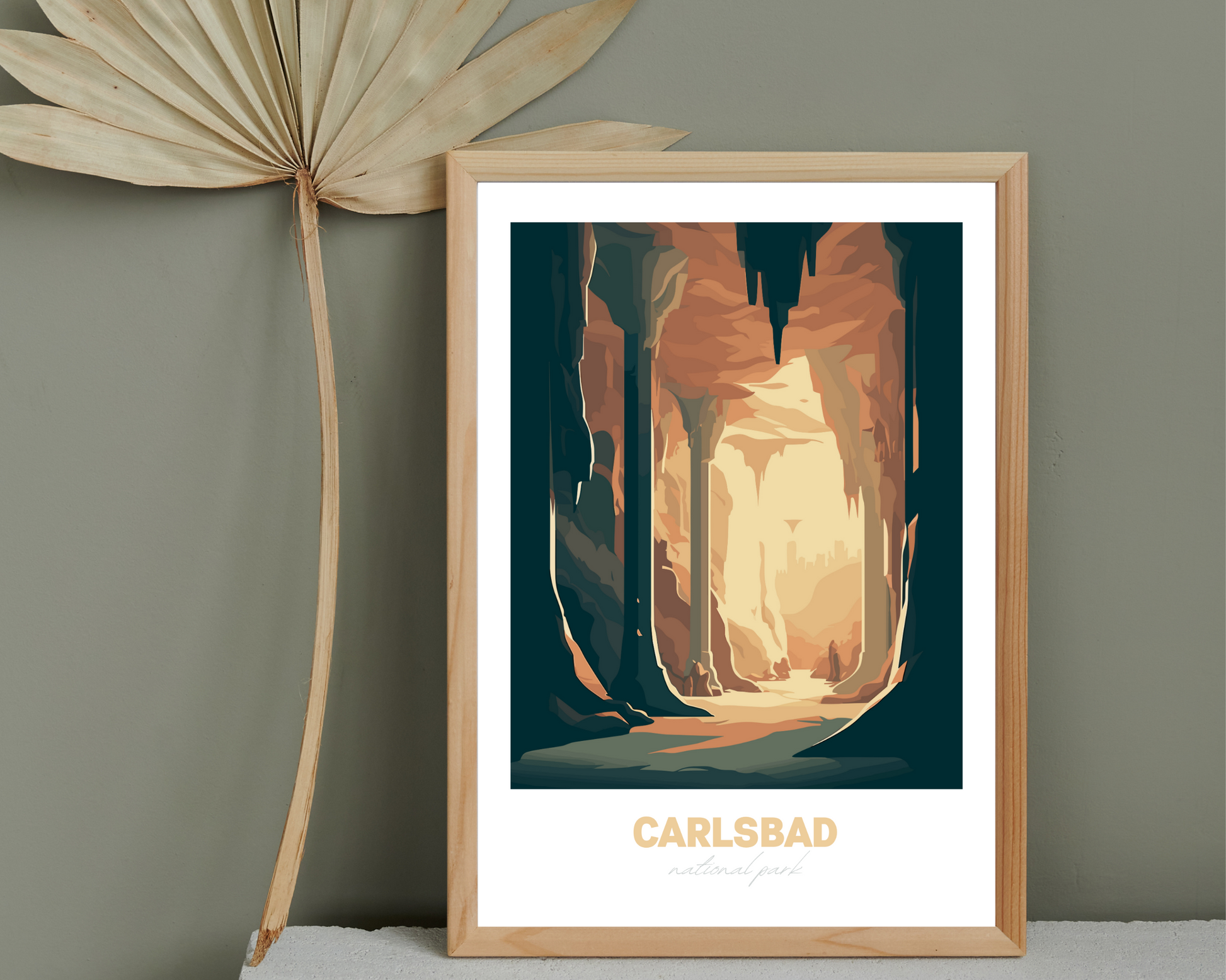 Carlsbad National Park Travel Poster Print - Pitchers Design