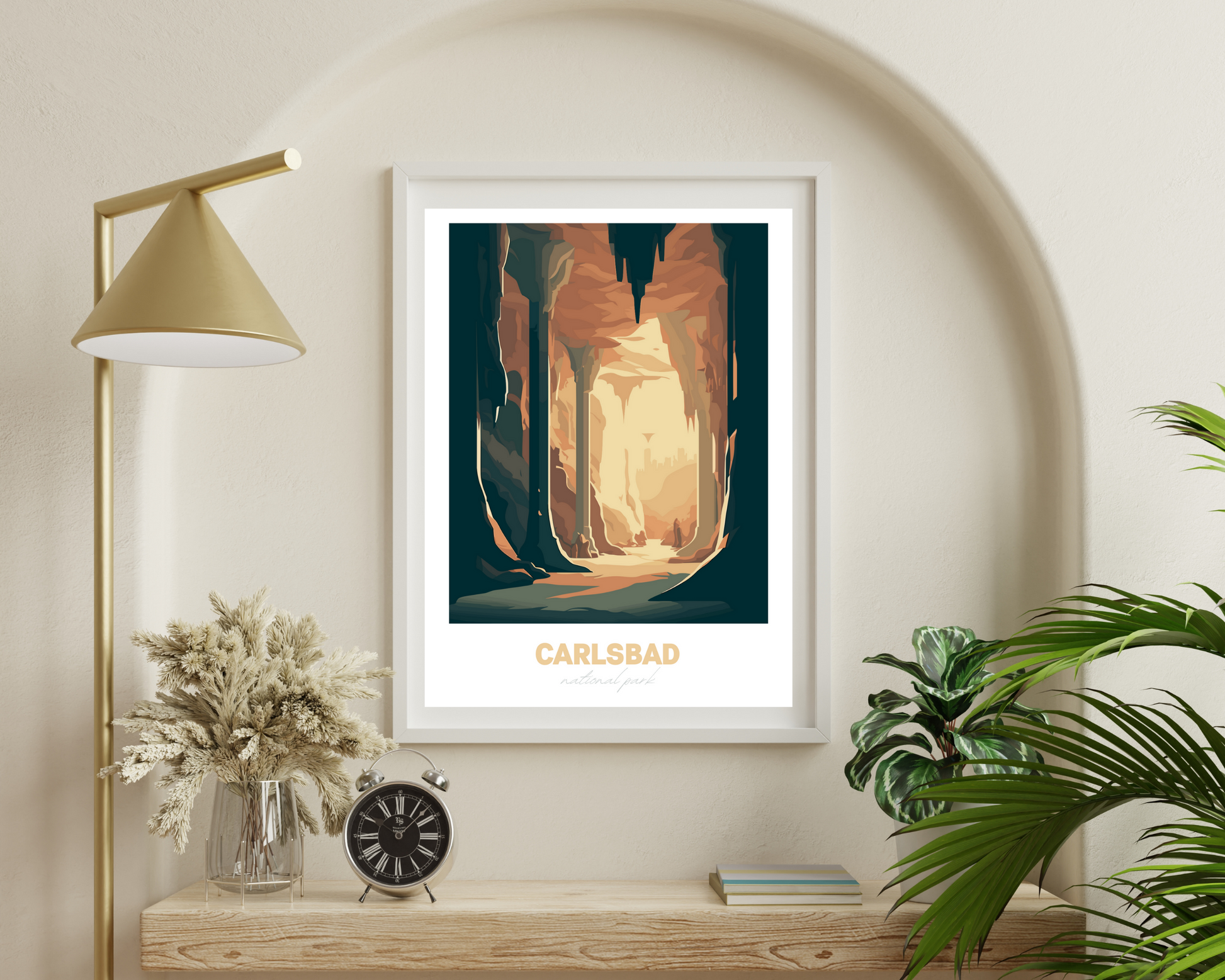 Carlsbad National Park Travel Poster Print - Pitchers Design