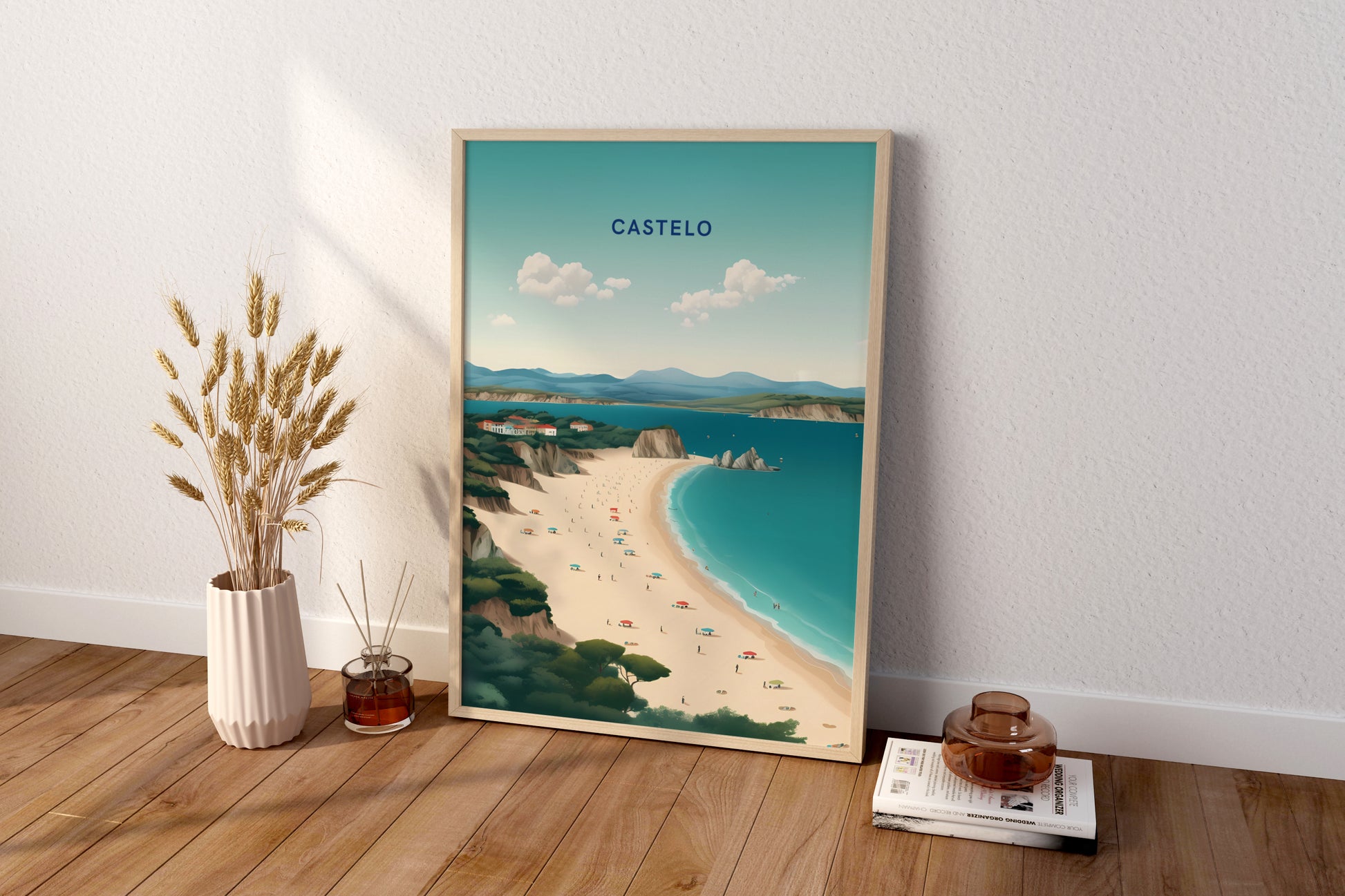 Castelo Portugal Travel Print Poster - Pitchers Design