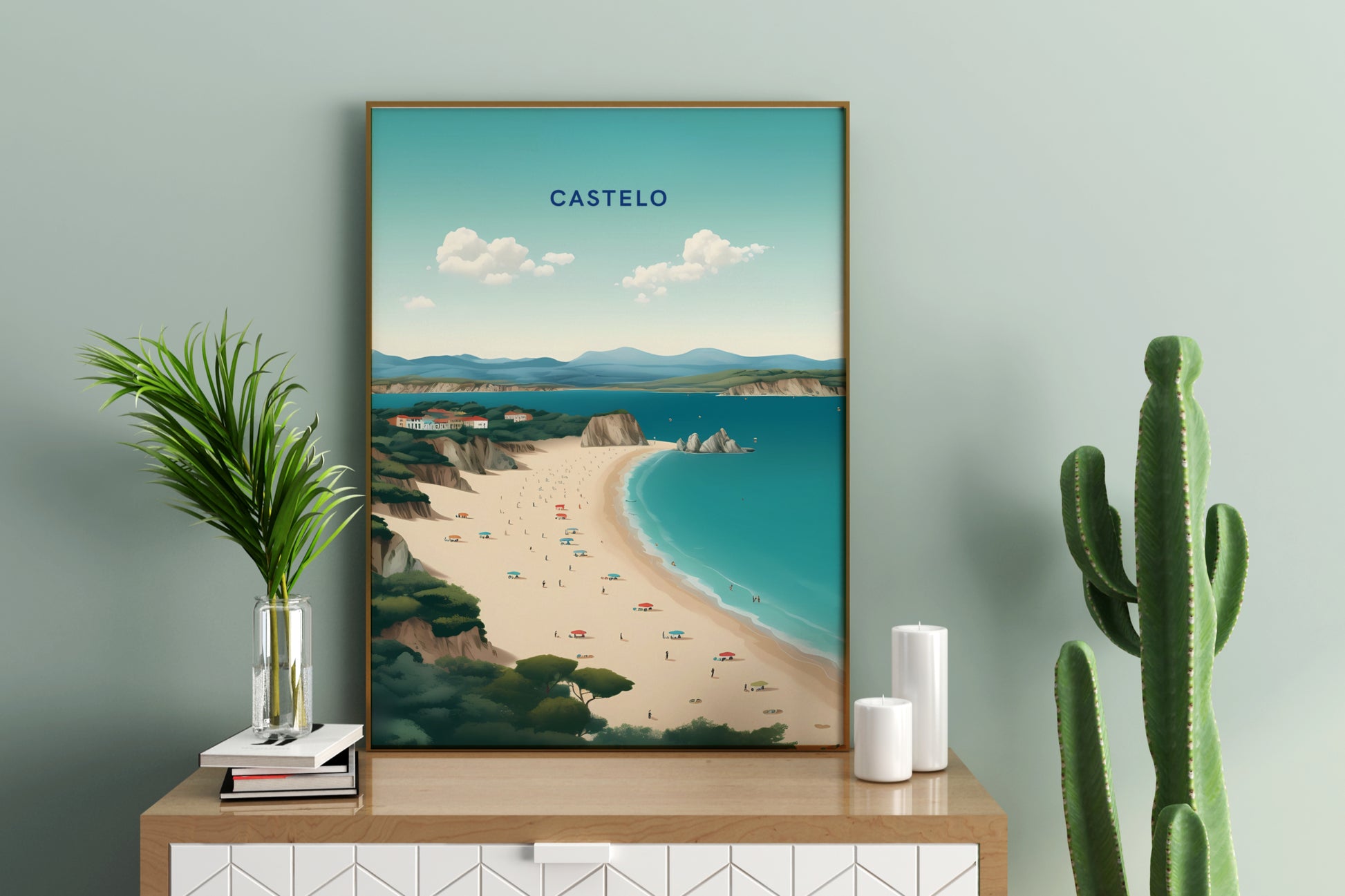 Castelo Portugal Travel Print Poster - Pitchers Design