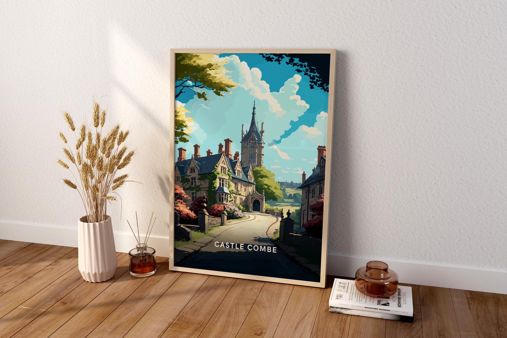 Castle Combe England UK Travel Print Poster - Pitchers Design