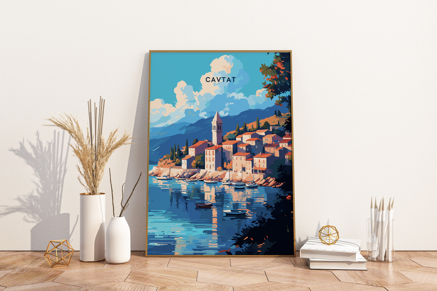 Cavtat Croatia Travel Print Poster