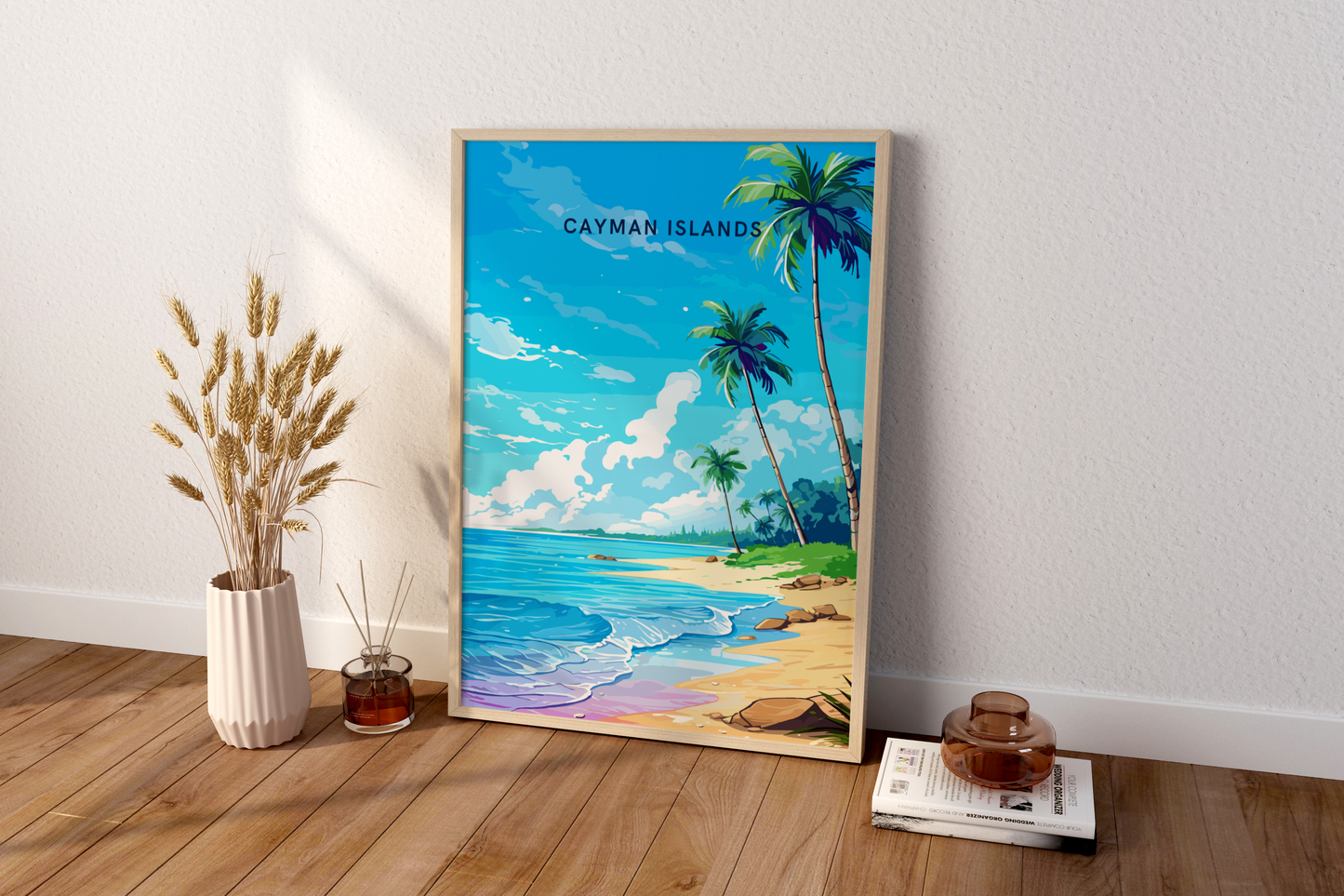 Cayman Islands Caribbean Travel Print Poster