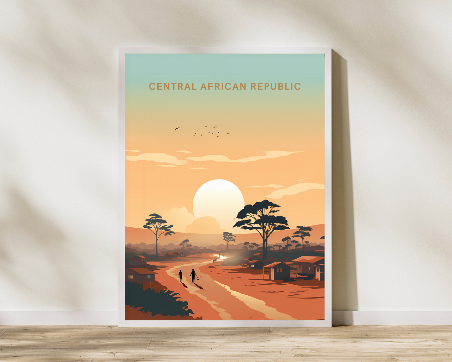 Central African Republic Africa Travel Poster Print - Pitchers Design