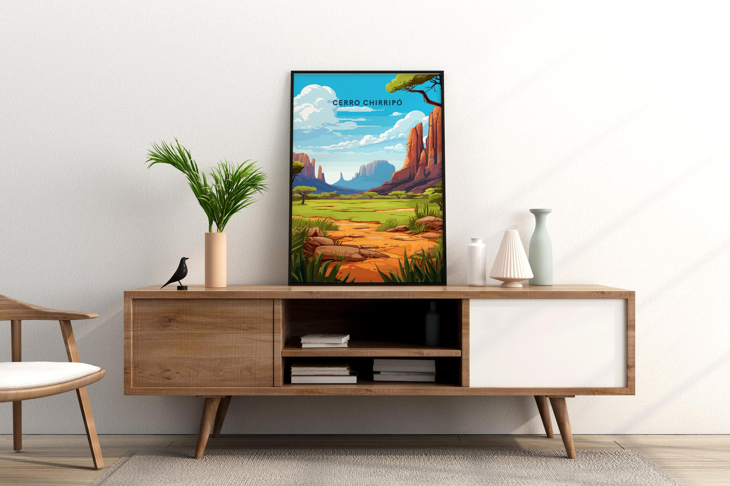 Cerro Chirripó Costa Rica Travel Print Poster - Pitchers Design