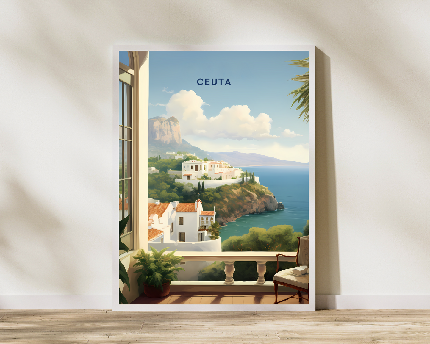 Ceuta Spain Travel Poster Print - Pitchers Design