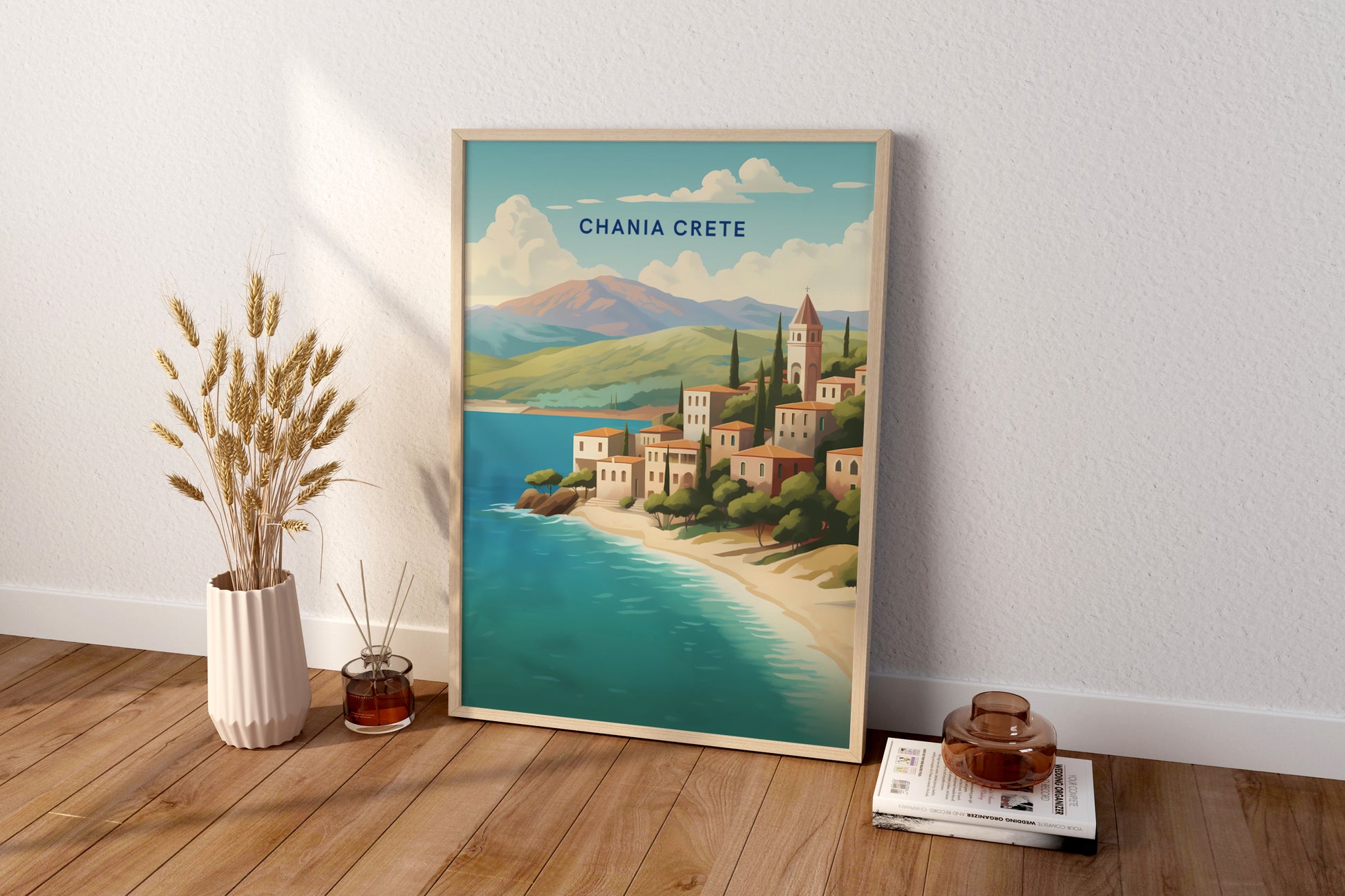 Chania Crete Greece Travel Print Poster - Pitchers Design