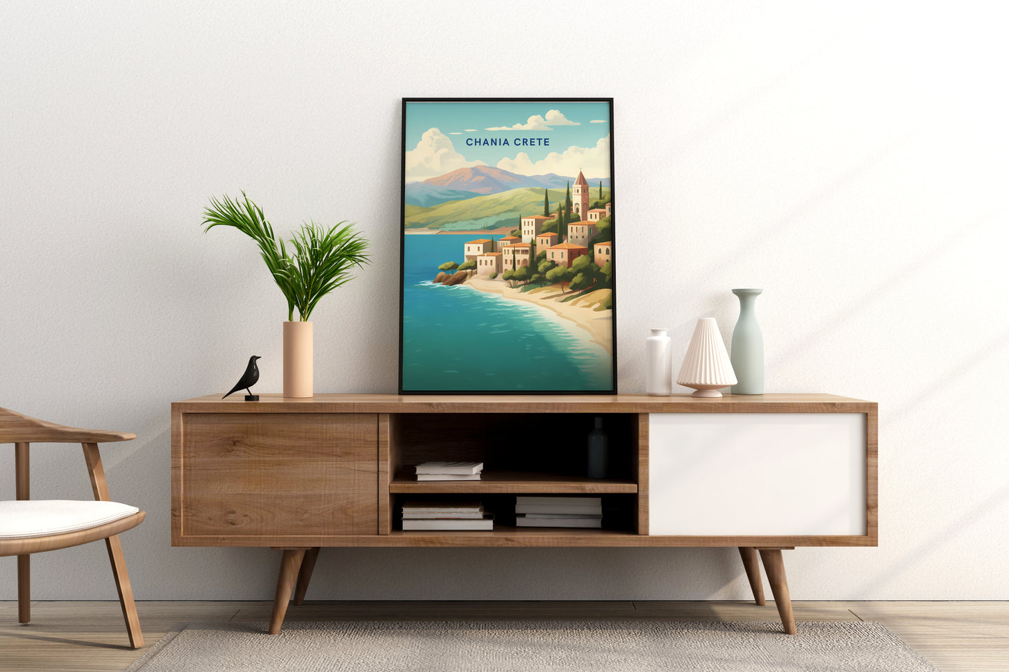 Chania Crete Greece Travel Print Poster - Pitchers Design