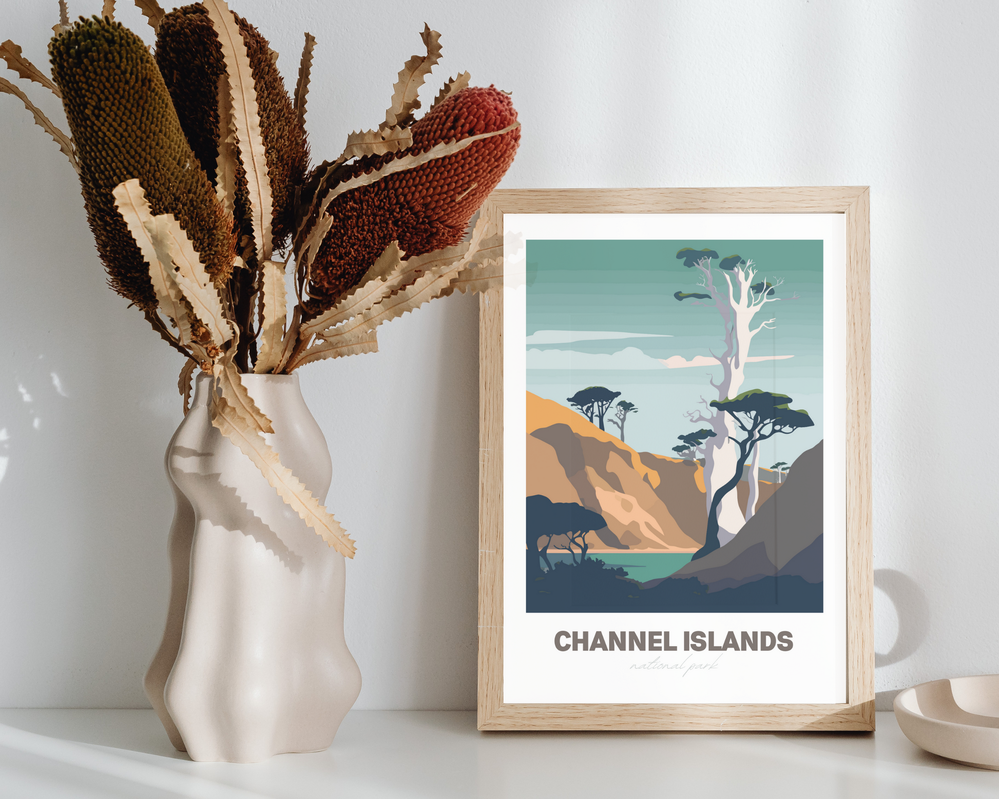 Channel Islands National Park Travel Poster Print - Pitchers Design