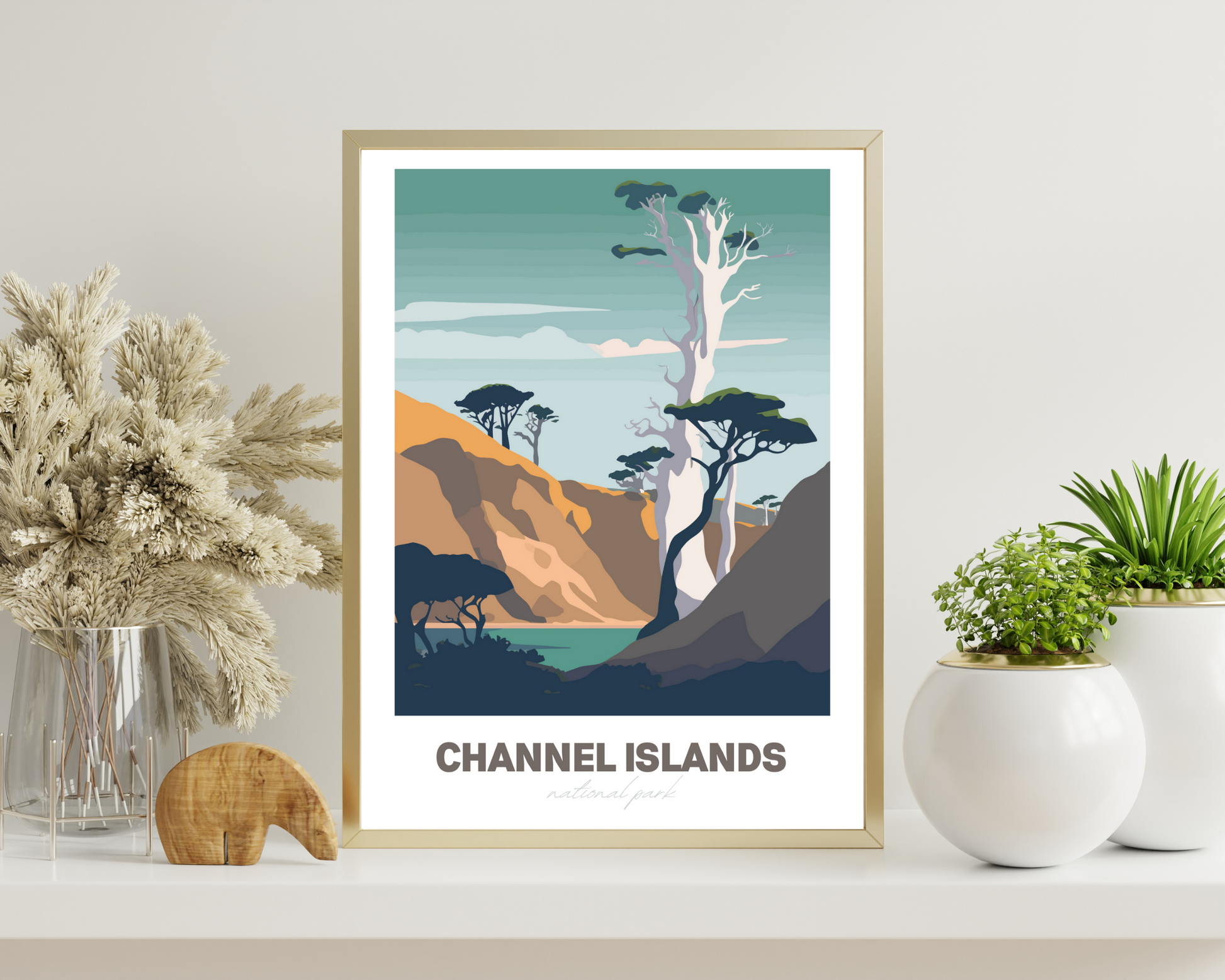 Channel Islands National Park Travel Poster Print - Pitchers Design