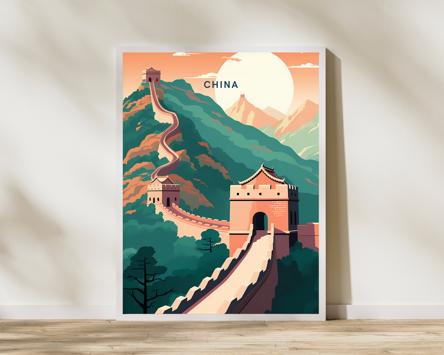 China Great Wall Travel Poster Print - Pitchers Design